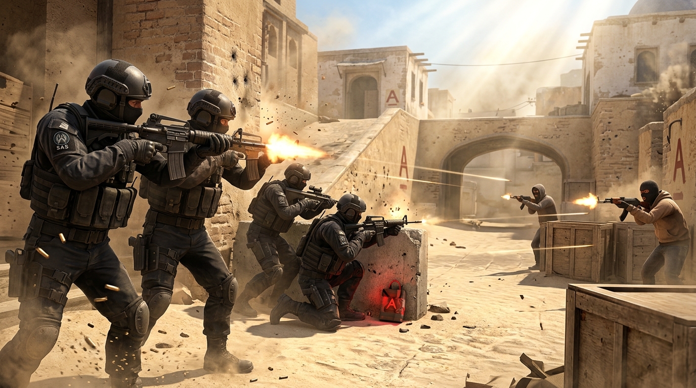 Counter-Strike 1.6 Weapon Guide & De_Dust2 Strategies: Recoil Control & Crosshair Aim