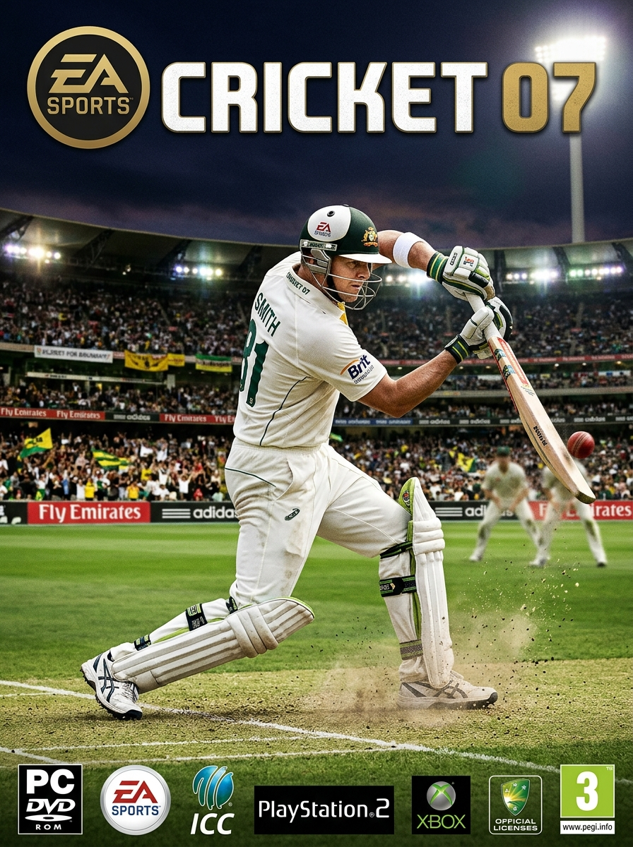 EA Sports Cricket 07 Official Cover Poster