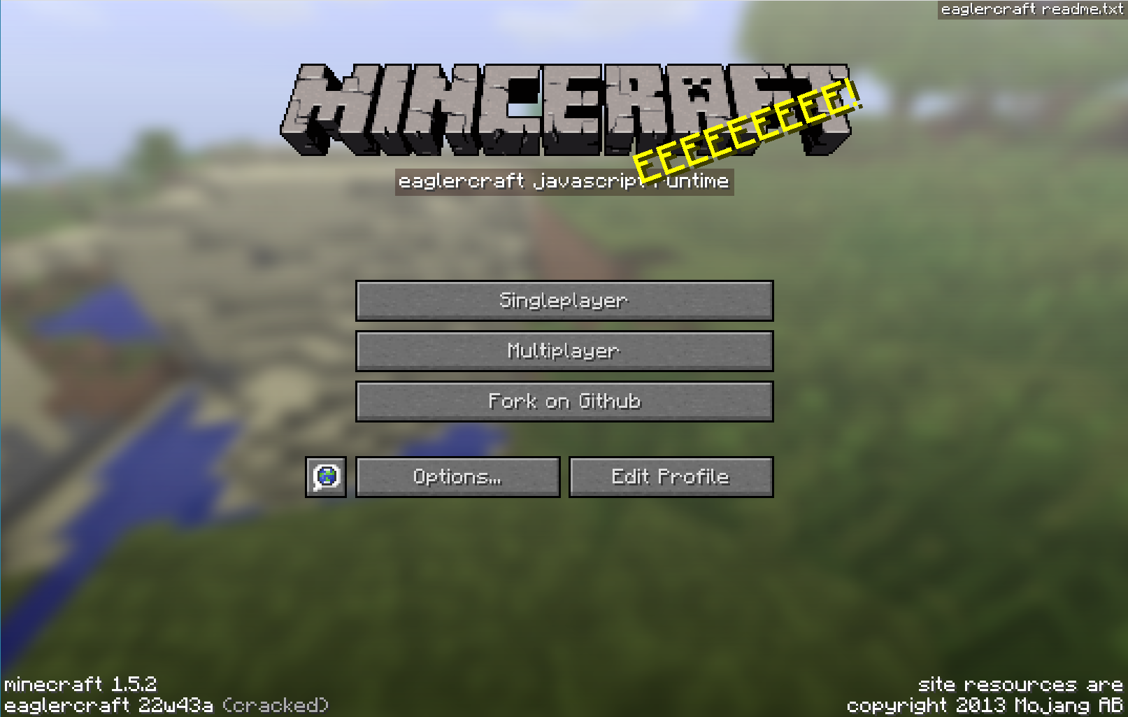 Eaglercraft Official Minecraft Cover Poster